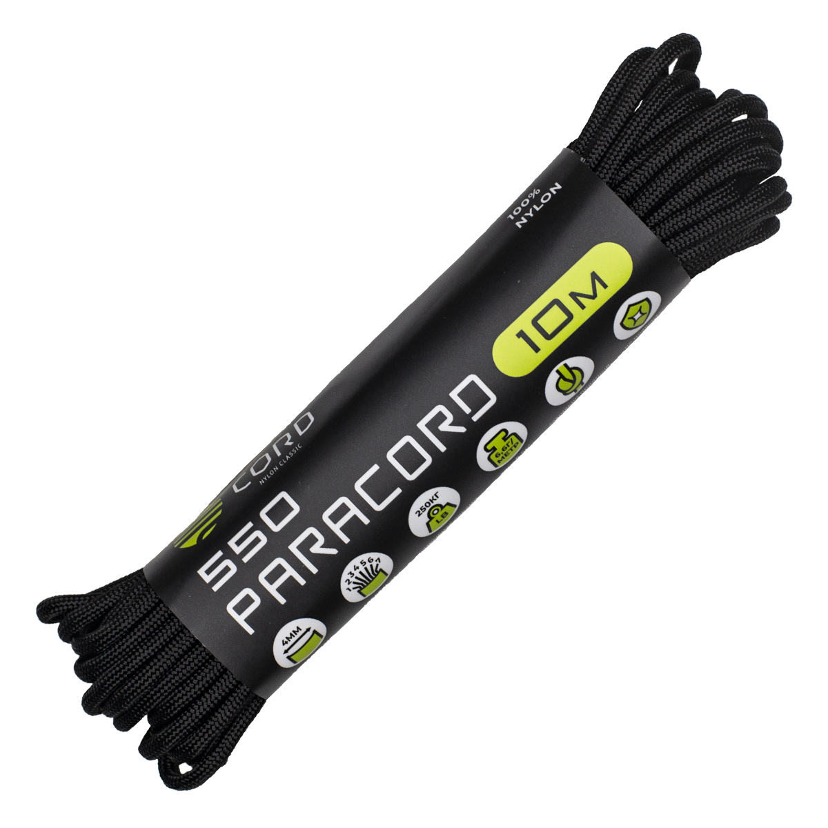 Паракорд 550 CORD nylon 10м (black)  550.N10.B