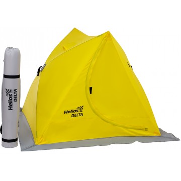 Палатка зимняя двускатная HELIOS DELTA YELLOW, утепленная HS-ISD-Y