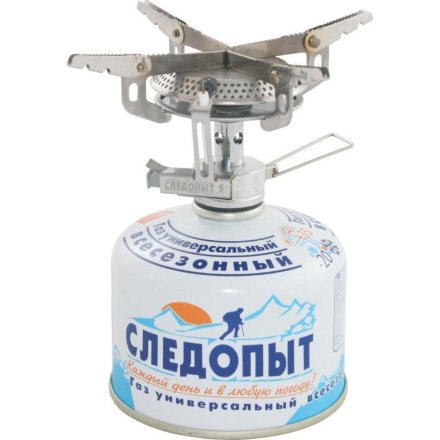 Горелка газовая портативная СЛЕДОПЫТ "Маленький костерок" резьбовой баллон  PF-GSP-S03
