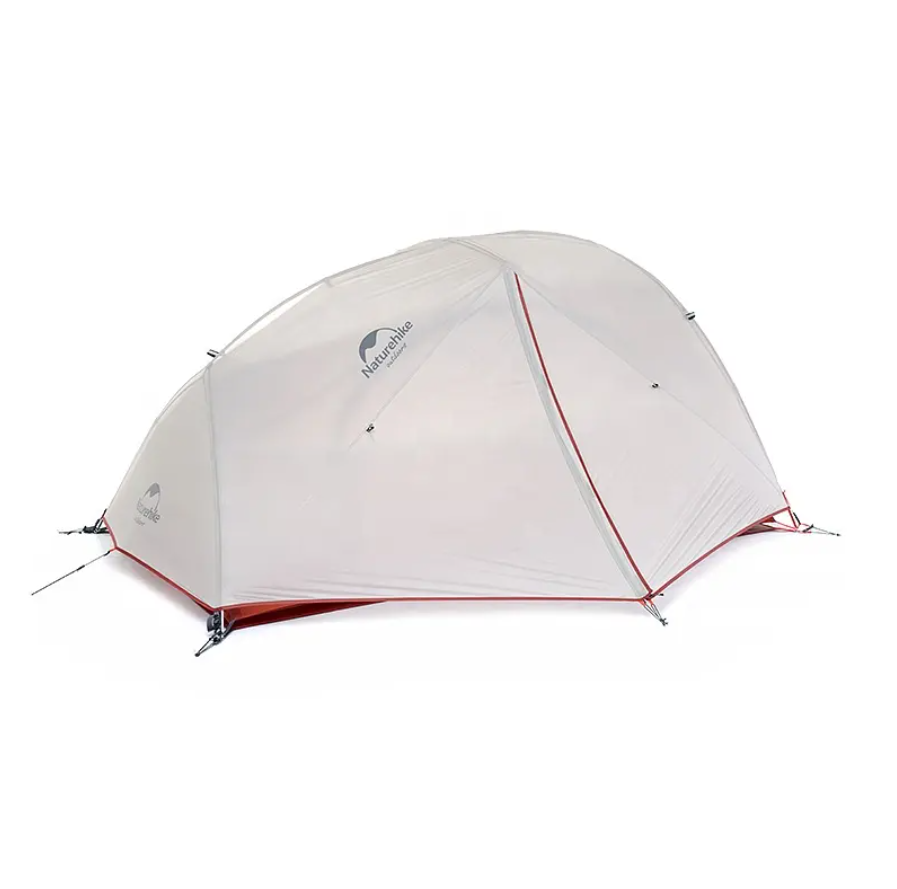 Палатка Naturehike Star-river Si 2-местная, алюминиевый каркас, сверхлегкая, серо-красная NH17T012-T-LGRR