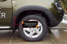 Расширители колесных арок Русская артель Renault Duster 2015-   RRD-050902