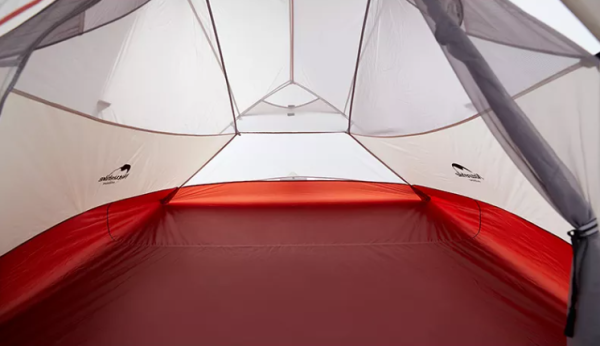 Палатка Naturehike Cloud Up Si 1-местная, алюминиевый каркас, сверхлегкая, серо-красный NH18T010-T-DLG