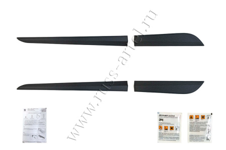 Молдинги на двери (4 шт) Honda Accord IX 2012-2015 (седан) шагрень MH-078802