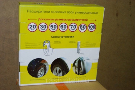Расширители арок универсальные EXPAN-20x6