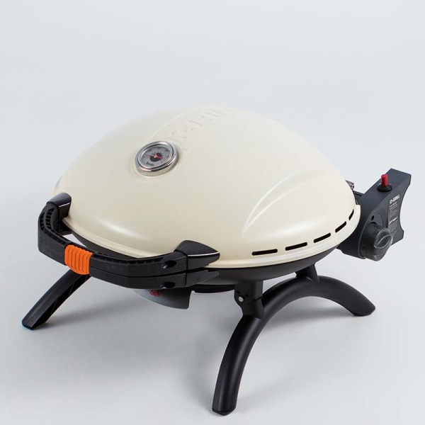 Гриль газовый O-GRILL 900МT bicolor черный-кремовый (в комплекте адаптер тип А)  900MT_CREAM