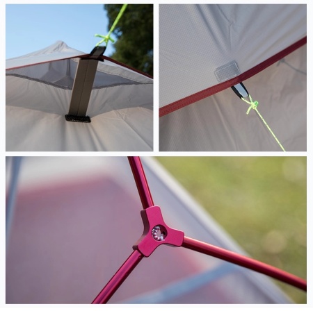Палатка Naturehike Cloud Up 2-местная, алюминиевый каркас, оранжевый NH17T001-T-TOR