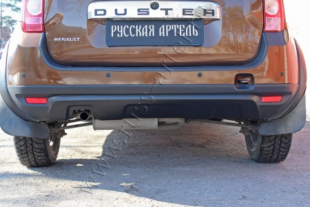 Накладка заднего бампера (аэродинамический обвес) усиленный Русская артель Renault Duster 2010-2014  NRD-007902