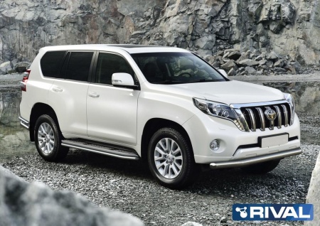 Защита переднего бампера d76 RIVAL Toyota Land Cruiser Prado 150 2009-2013-2017  R.5704.008