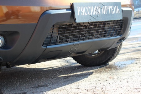 Накладка переднего бампера (аэродинамический обвес) Русская артель Renault Duster 2010-2014  NRD-007602